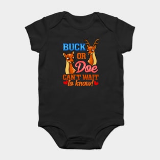 Pink or Blue - Buck or Doe - Baby Shower Party Baby Bodysuit